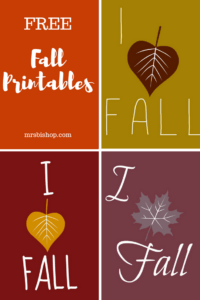 Free Fall Printables for Fall Lovers- Mrs. Bishop