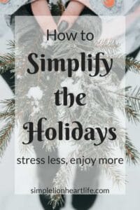 Simplifying the Holidays