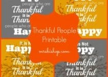 Free Thanksgiving Printable: Thankful People- Mrs. Bishop