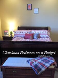 How to Decorate Your Bedroom for Christmas on a Budget- Mrs. Bishop