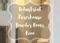 Industrial Farmhouse Powder Room Renovation- Mrs.Bishop