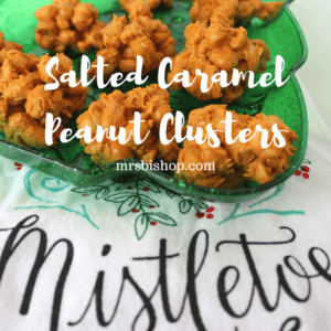 2 Ingredient Candy Recipe- Salted Caramel Peanut Clusters