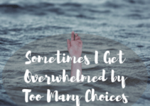 Sometimes I Get Overwhelmed by Too Many Choices – Mrs. Bishop