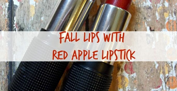 Fall Lips with Red Apple Lipstick